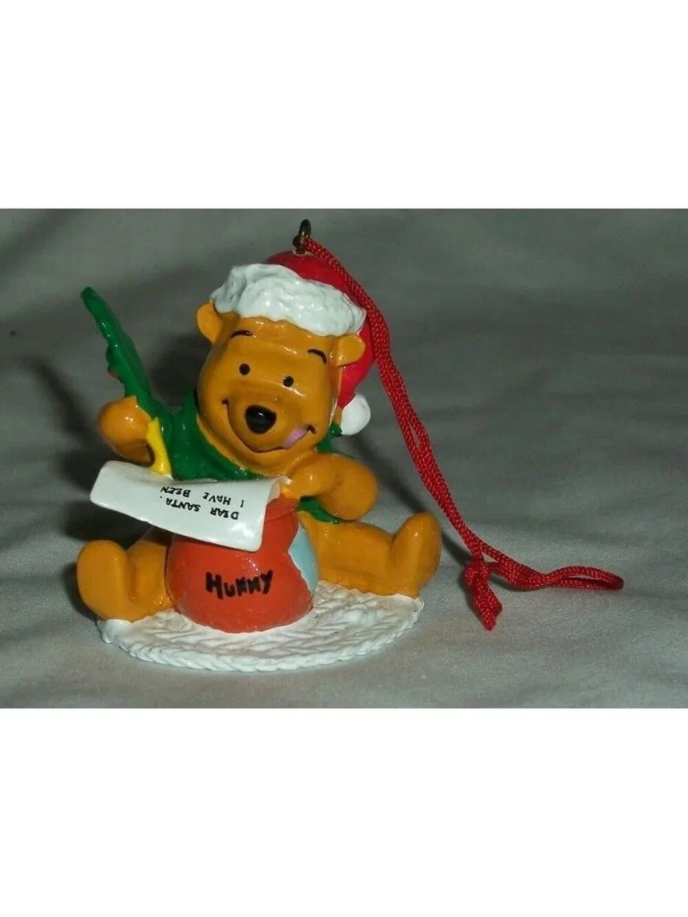 Christmas Ornament Xmas Holiday Disney Collector's Winnie The Pooh Bear Santa